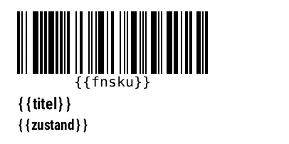 ZPL preview: Amazon FNSKU label: size, barcode and a ready-to-print ZPL template