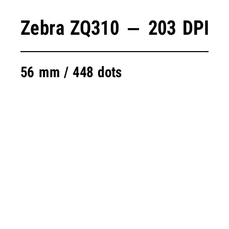 ZPL preview: Zebra ZQ310: ZPL guide