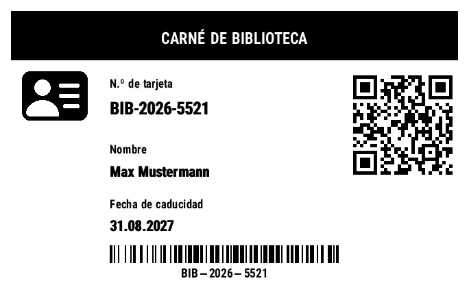 Vista previa de Carné de biblioteca