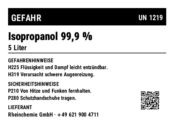 Vorschau von Chemikalien-Etikett