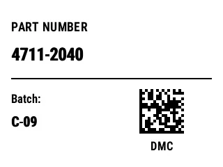 Preview of Data Matrix Small Parts Label