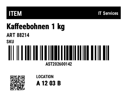Preview of General Barcode Tag