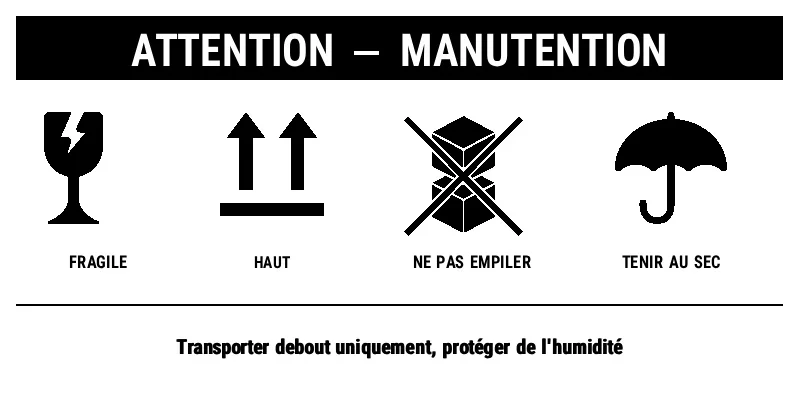Aperçu de Série de pictogrammes de manutention