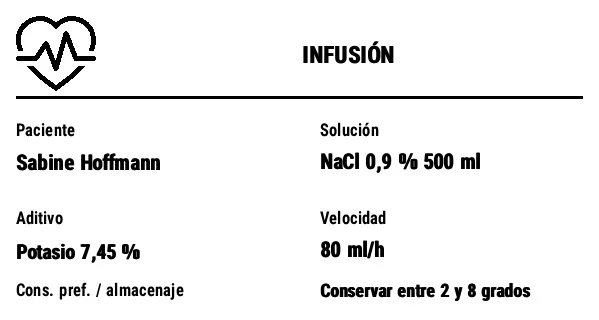 Vista previa de Etiqueta de infusión (bolsa i.v.)
