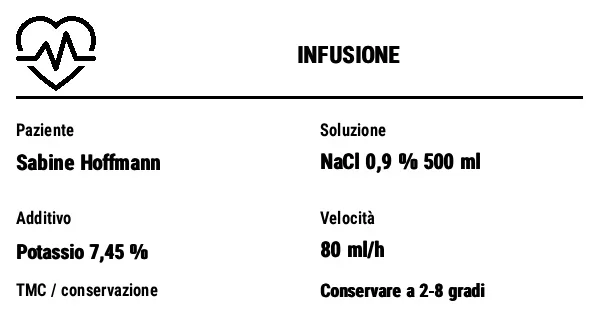 Anteprima di Etichetta per infusione (sacca e.v.)