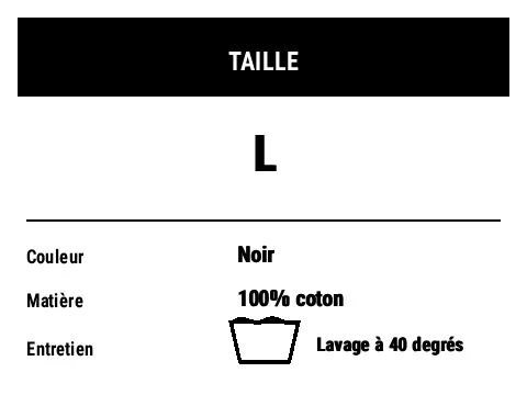 Aperçu de Étiquette de taille et de composition