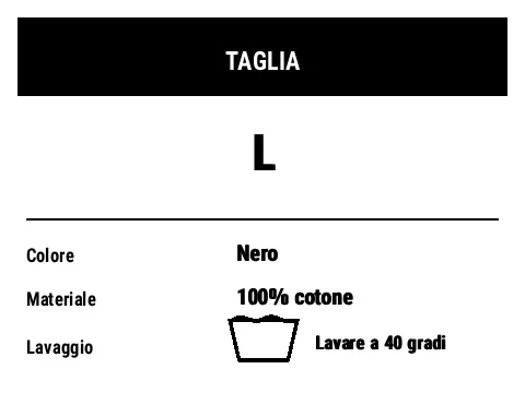 Anteprima di Etichetta taglia e confezione