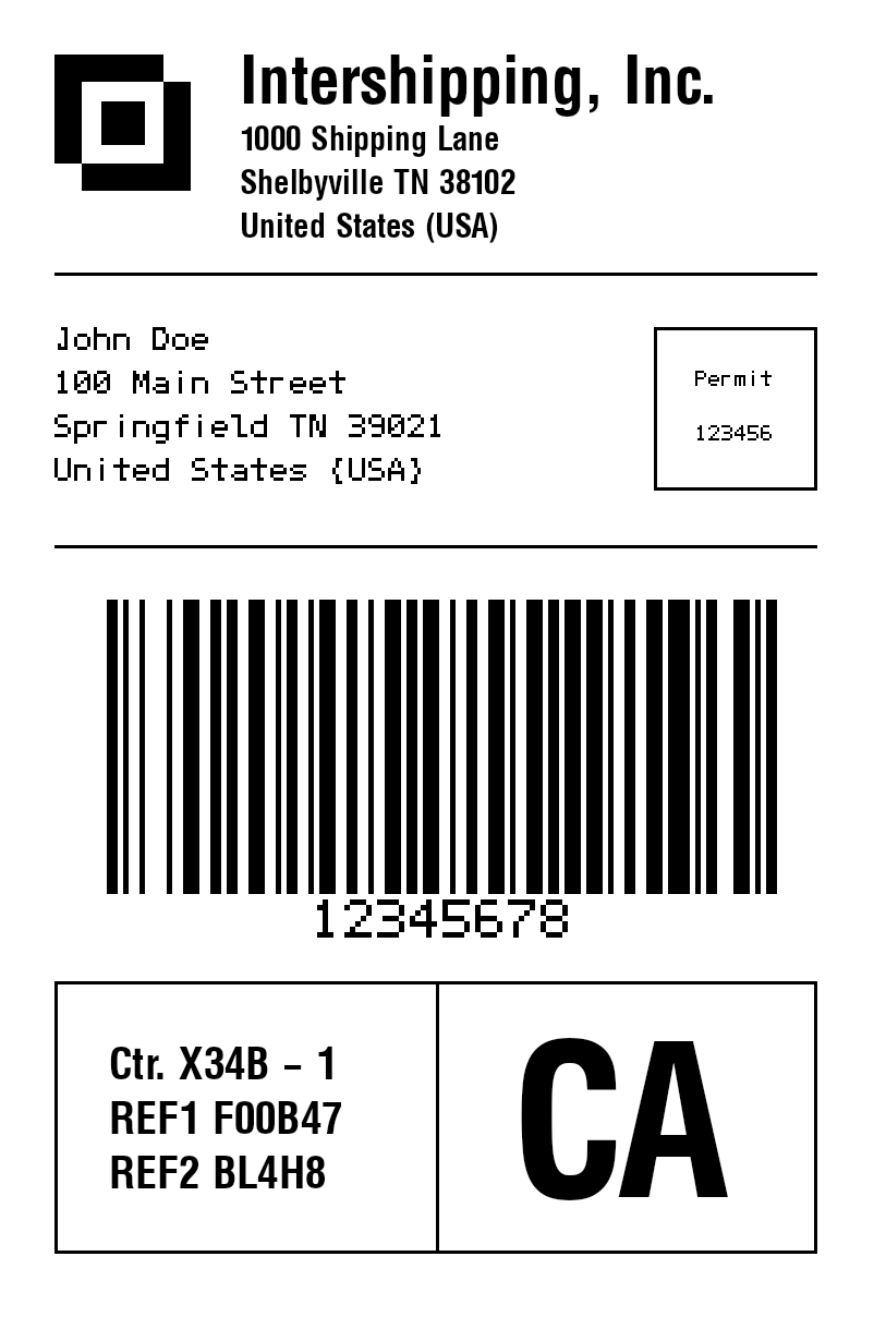 Preview of Labelary Template
