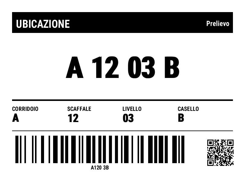Anteprima di Posizione di magazzino