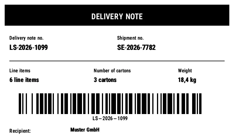 Preview of Packing Slip Outer Label