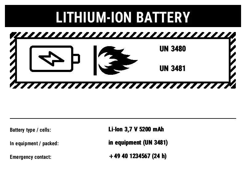 Preview of Lithium Battery Marking (UN 3480/3481)