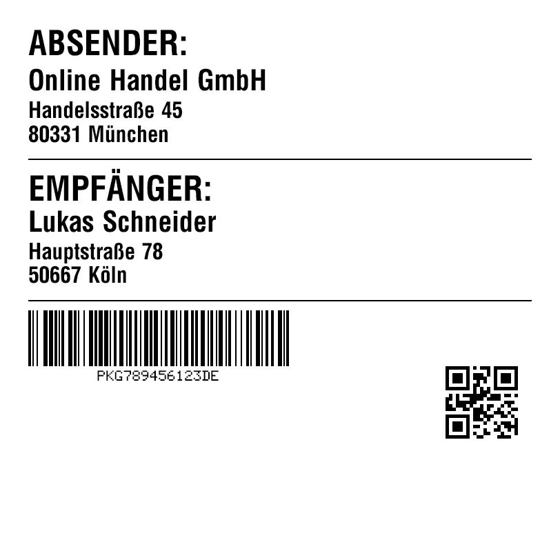 Preview of Carton label