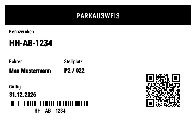 Vorschau von Parkausweis