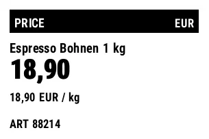 Preview of Price label