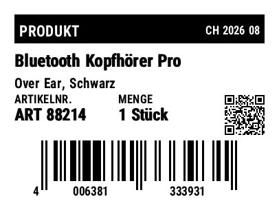Vorschau von Produktetikett