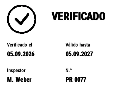 Vista previa de Etiqueta de inspección / calibración