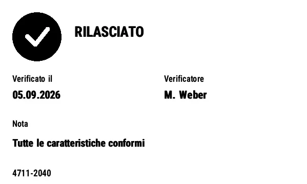 Anteprima di Etichetta stato qualità