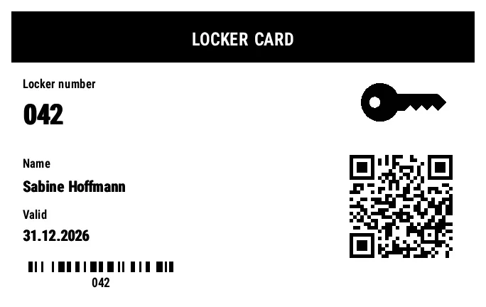 Preview of Locker Card