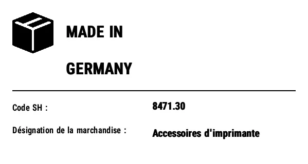 Aperçu de Étiquette pays d'origine (Made in)