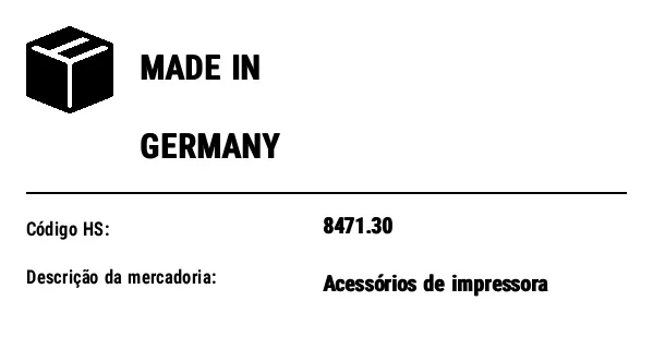 Prévia de Etiqueta de país de origem (Made in)