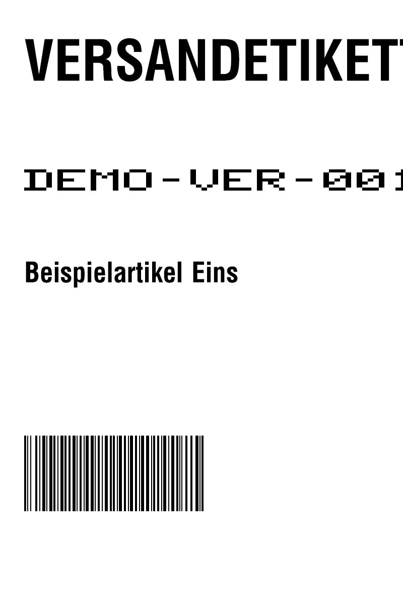 Preview of Large Shipping Label