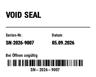 Vorschau von VOID-Sicherheitsetikett